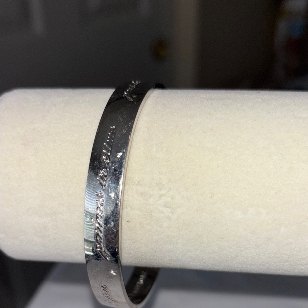 Kate Spade Shiny Silver Best Friends bracelet